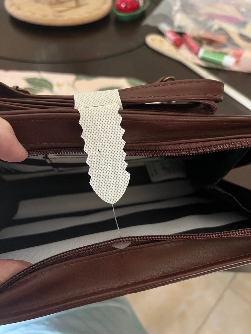 New Beetlejuice novelty 'Handbook for the Recently Deceased' Burgundy Crossbody - Picture 5 of 8